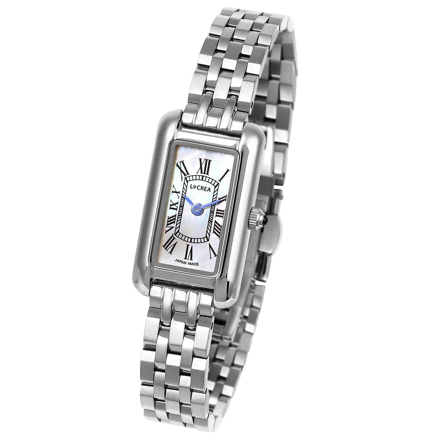 1853【希少品　新品電池】 4℃ 腕時計　男女兼用　クロノグラフ　スモセコ　銀 PARALLELA MINI - LC2501-SS – 【ソーラー腕時計】LCREA＜ルクレア＞